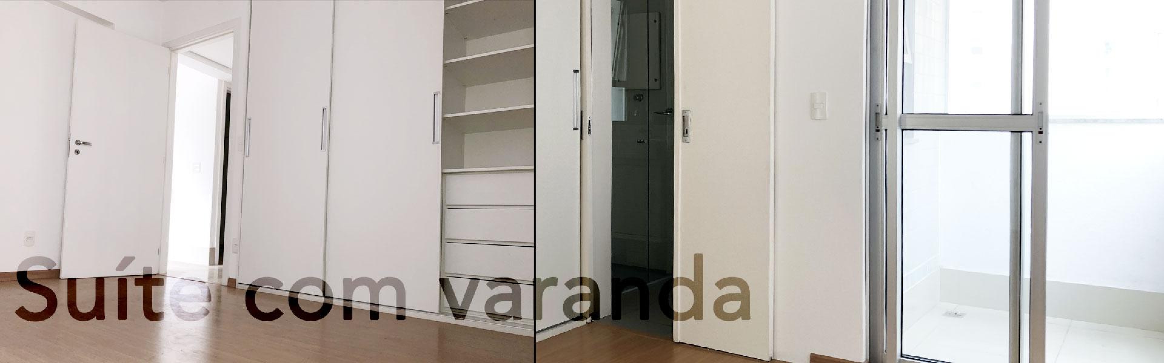 Suíte grande com varanda